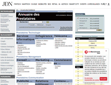 Tablet Screenshot of prestataires.journaldunet.com